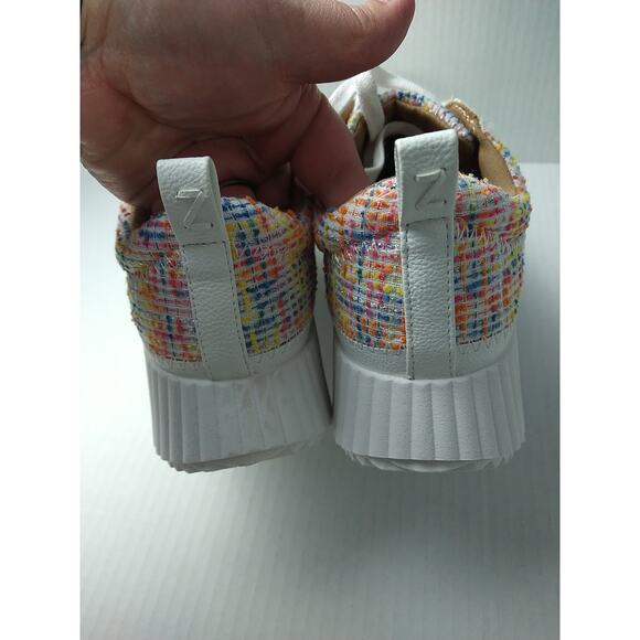 Zodiac Woman 9M Cooper Rainbow Multi Color Weave Lace Up Shoes - Picture 10 of 12